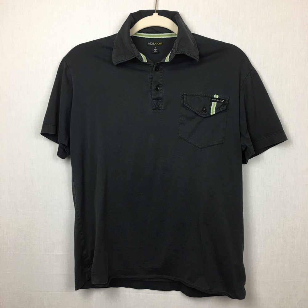 💥Volcum Polo Casual Shirt Black Size Small